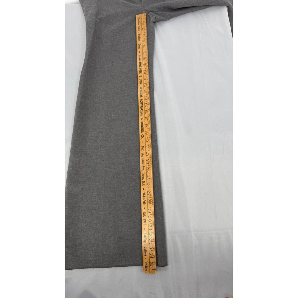 Paul Smith Blue Pants Womens 42 Gray Cotton Wide Leg Made in Italy - Picture 6 of 10